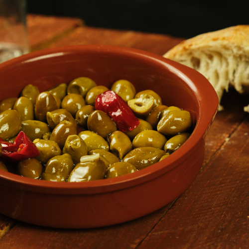 OLIVE SCHIACCIATE ALLA CALABRESE